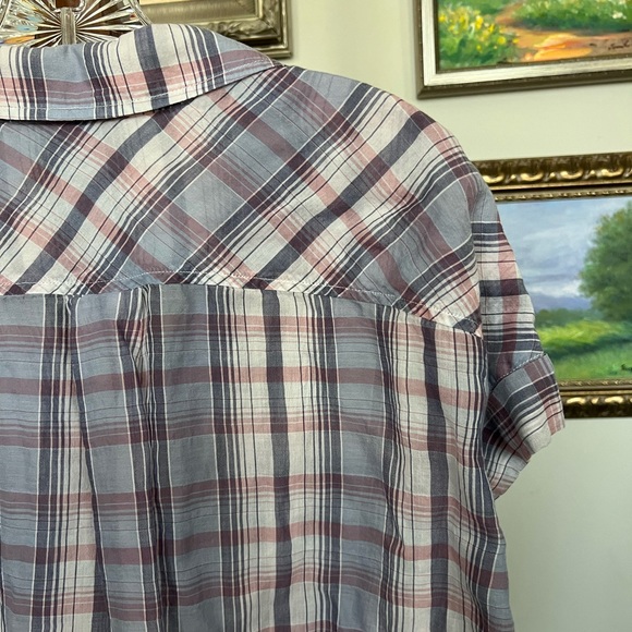 Anthro Cloth & Stone Liya Tie Waist Shirt - Picture 11 of 13